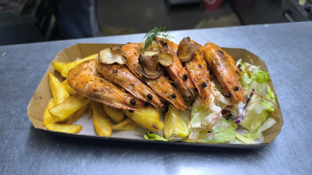 Grill Garnéla a zamárdi Balázs Bisztróban.